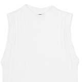 AMERICAN APPAREL Womens Vest White Sleeveless S