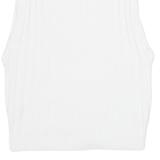 AMERICAN APPAREL Womens Vest White Sleeveless S