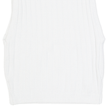 AMERICAN APPAREL Womens Vest White Sleeveless S
