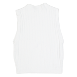 AMERICAN APPAREL Womens Vest White Sleeveless S