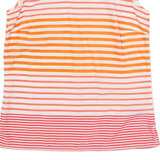 TOMMY HILFIGER Womens Printed Vest White Sleeveless Striped XS