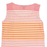 TOMMY HILFIGER Womens Printed Vest White Sleeveless Striped XS