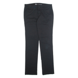 DICKIES Chino Womens Trousers Black Regular Tapered W32 L32