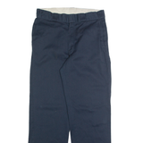DICKIES Chino Mens Trousers Blue Regular Straight W32 L32