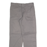 DICKIES Chino Mens Trousers Grey Regular Straight W32 L32