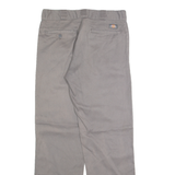 DICKIES Chino Mens Trousers Grey Regular Straight W32 L32