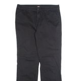 DICKIES Chino Womens Trousers Black Regular Straight W34 L30