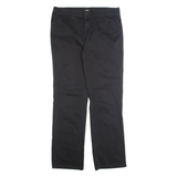 DICKIES Chino Womens Trousers Black Regular Straight W34 L30