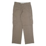 DICKIES Cargo Mens Trousers Beige Regular Straight W30 L30