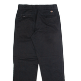 DICKIES Chino Mens Trousers Black Regular Straight W32 L30