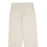 DICKIES Mens Trousers Beige Regular Straight W20 L28
