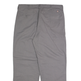 DICKIES Chino Mens Trousers Grey Regular Straight W36 L32