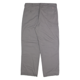 DICKIES Chino Mens Trousers Grey Regular Straight W36 L32