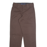 DICKIES Chino Mens Trousers Brown Regular Straight W28 L32