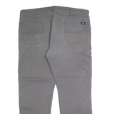 DICKIES Mens Trousers Grey Regular Straight W42 L32