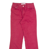 TOMMY HILFIGER Womens Trousers Pink Regular Straight W26 L30
