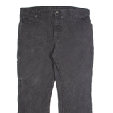 DICKIES Carpenter Cargo Mens Trousers Grey Regular Straight W34 L30