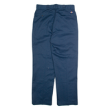 DICKIES Chino Mens Trousers Blue Regular Straight W34 L32
