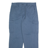 DICKIES Chino Cargo Mens Trousers Blue Regular Straight W36 L32