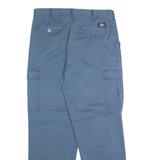 DICKIES Chino Cargo Mens Trousers Blue Regular Straight W36 L32