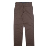 DICKIES Chino Mens Trousers Brown Regular Straight W28 L30