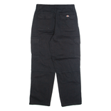 DICKIES Cargo Mens Trousers Black Regular Straight W30 L27