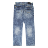 GUESS Del Mar Fit Mens Jeans Blue Slim Straight Stone Wash W33 L31