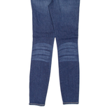 TRUE RELIGION Caia Distressed Womens Jeans Blue Slim Skinny Stone Wash W25 L28