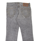 TRUE RELIGION Womens Jeans Grey Regular Straight Stone Wash W30 L26
