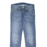 TRUE RELIGION Mens Jeans Blue Slim Skinny Stone Wash W33 L34