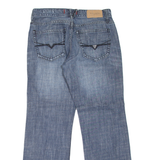 GUESS Del Mar Fit Mens Jeans Blue Relaxed Straight Stone Wash W30 L29