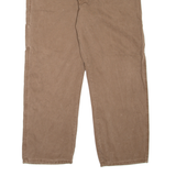 DICKIES Carpenter Workwear Mens Jeans Brown Relaxed Tapered W42 L30