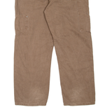 DICKIES Carpenter Workwear Mens Jeans Brown Relaxed Tapered W42 L30