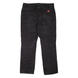 DICKIES Workwear Mens Jeans Black Regular Straight W40 L32