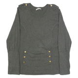 WHISTLES Womens Jumper Green Tight Knit L