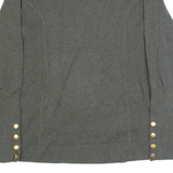 WHISTLES Womens Jumper Green Tight Knit L