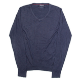 TOMMY HILFIGER Mens Jumper Blue Tight Knit L