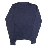 TOMMY HILFIGER Mens Jumper Blue Tight Knit L