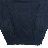 TOMMY HILFIGER Mens Jumper Blue Tight Knit S