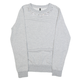 BENETTON Womens Sweatshirt Grey XS