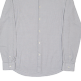 DKNY Slim Fit Mens Shirt White Spotted Long Sleeve M