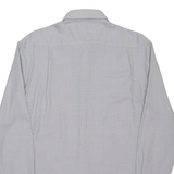DKNY Slim Fit Mens Shirt White Spotted Long Sleeve M