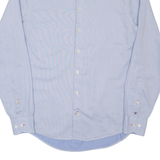 TOMMY HILFIGER New York Fit Mens Plain Shirt Blue Long Sleeve S