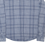 DKNY Mens Shirt Blue Check Long Sleeve XL