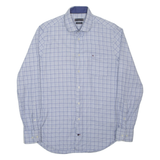 TOMMY HILFIGER Regular Fit Mens Shirt Blue Check Long Sleeve S