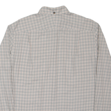 LACOSTE Slim Fit Mens Shirt Grey Check Long Sleeve S