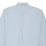 TOMMY HILFIGER Custom Fit Mens Shirt Blue Gingham Long Sleeve M