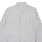 RALPH LAUREN Fitted Stretch Mens Shirt White Gingham Long Sleeve S