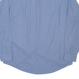 CALVIN KLEIN Regular Fit Mens Shirt Blue Pinstripe Long Sleeve L