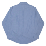 CALVIN KLEIN Regular Fit Mens Shirt Blue Pinstripe Long Sleeve L